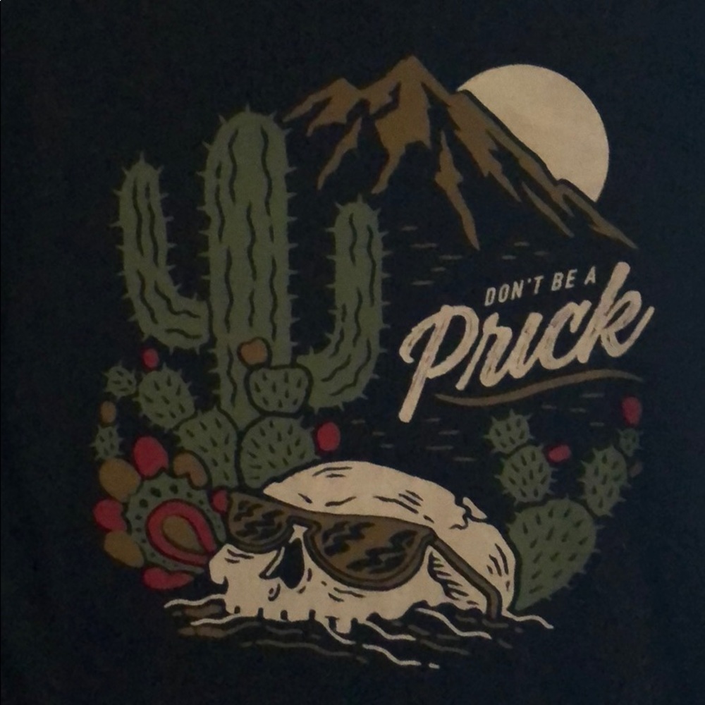 “Don’t be a prick” tattoo style shirt